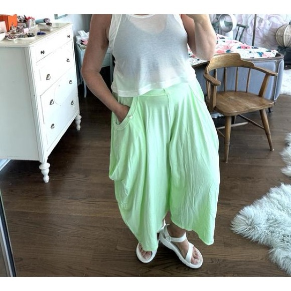 FREE PEOPLE SLUMBERS PANTS IN ROSE DUST LARGE NWT - Picture 9 of 10